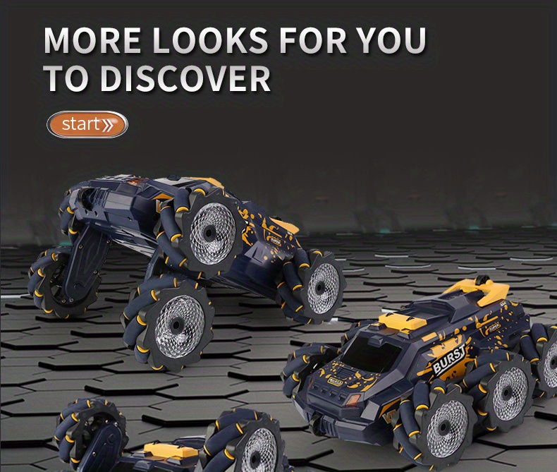 cj03 pro six wheeled water jet stunt multi function remote control vehicle variable modeling 360 drift spray cooling lighting rc car details 8