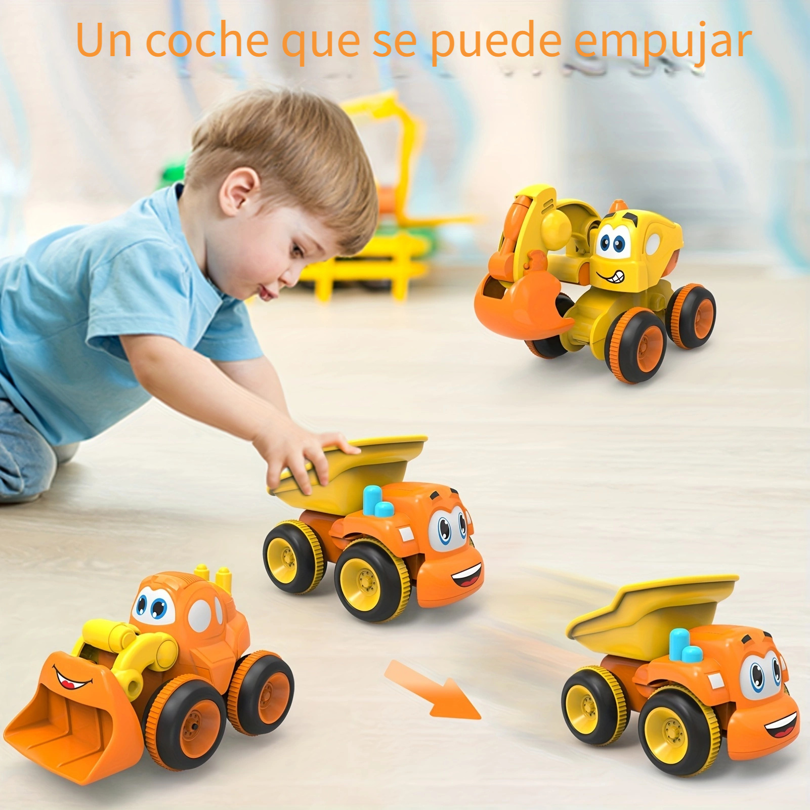 Juguetes Camiones Autos para niños pequeños, 5 en 1 Camión urbano de  juguete para niños de 1, 2, 3, 4, 5 años, regalos de cumpleaños, juguetes  para