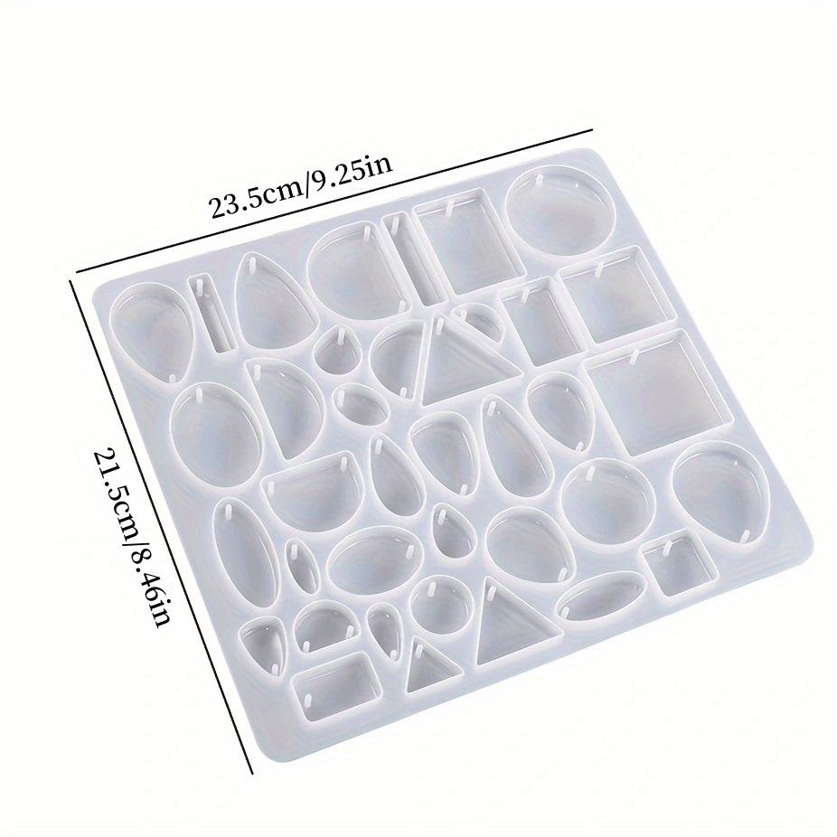 Jewelry Resin Molds, 38 Styles Silicone Molds for Resin with 40 Pcs  Necklace Keychain Jewelry Making Accessories, Molds for Epoxy Resin,  Jewelry Pendant Mold for DIY Neckalce, Earring, Keychain 