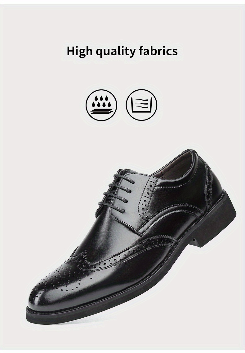  Zapatos de vestir clásicos de negocios para hombre, modernos  Derby Wingtip Oxford, zapatos formales de trabajo, diseño plano de charol  para ocasiones formales, Negro claro : Ropa, Zapatos y Joyería