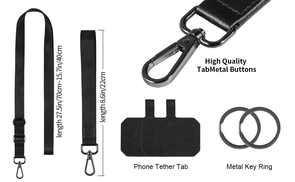 SS Cordón cruzado para teléfono celular, parche de lazo con correa  ajustable para el cuello, compatible con cualquier teléfono celular,  iPhone