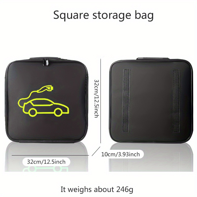 New Energy Car Charging Gun Storage Bag Portable Waterproof - Temu United  Kingdom