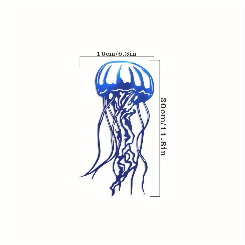 TEMU Supply Cross-border E-commerce Independent Station Metal Art Indoor Jellyfish Sea Turtle Home Decoration Crafts