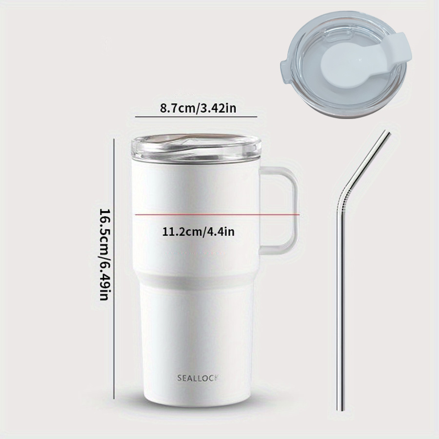 304 Stainless Steel Tumbler With Lid And Straw Leak Proof - Temu