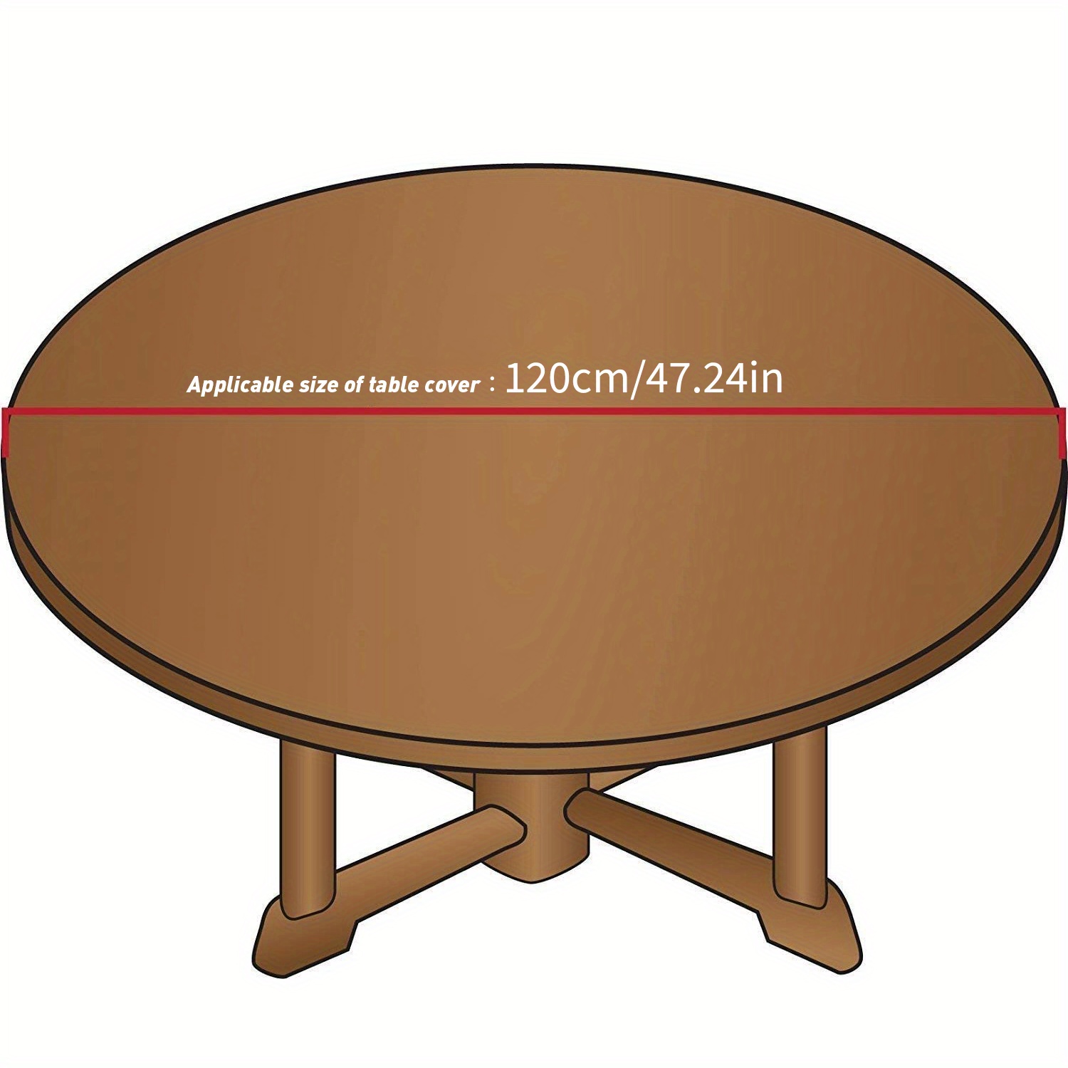 1pc Housse De Table En Vinyle Housse De Table Imprimée En - Temu France