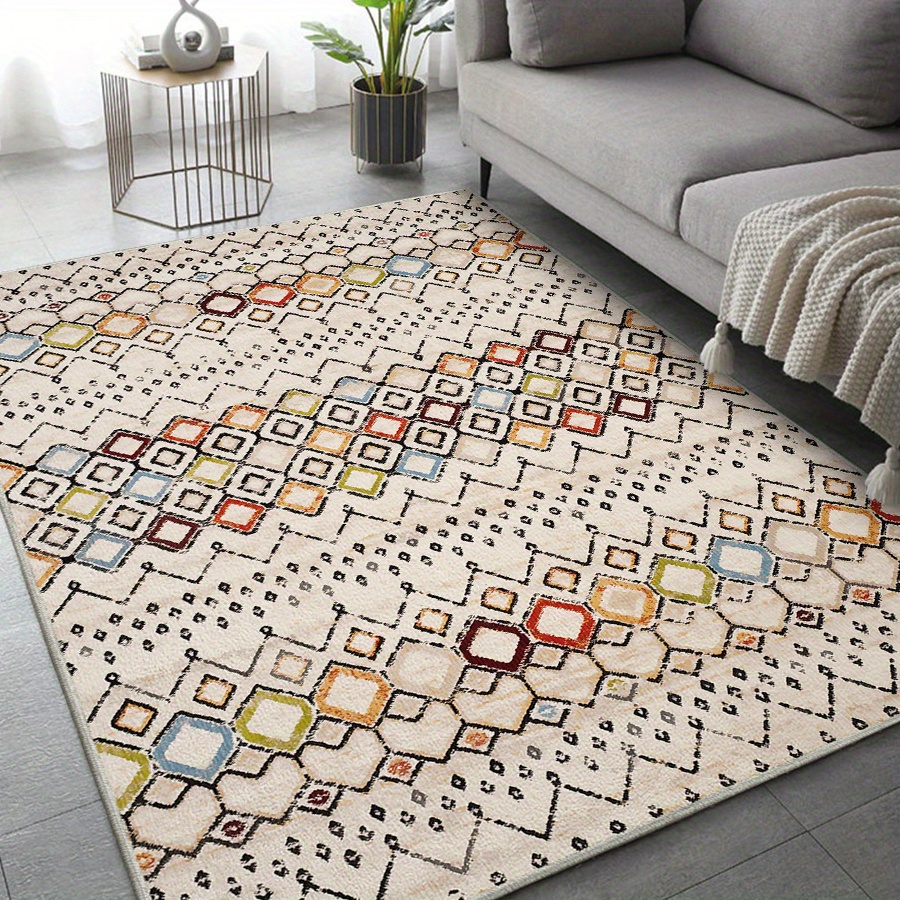 1 pieza 60x90cm alfombra colorida alfombra pequeña sala de estar