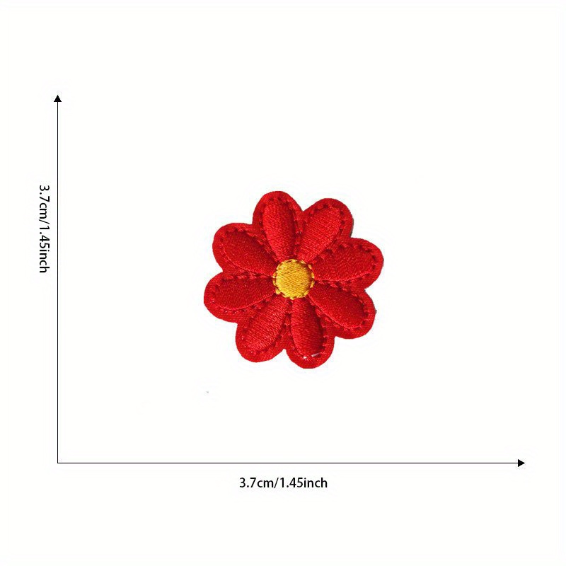 Red Yellow Flower Patch by Ivamis Patches