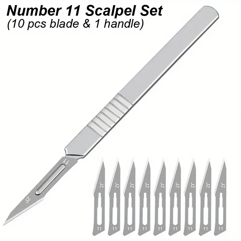 Scalpel Blade Set #11 #23 Scalpel Knife Handle For Diy - Temu