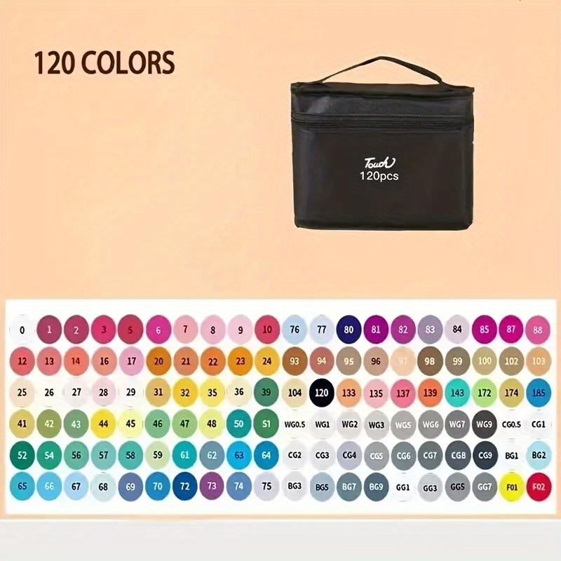 12 262pcs Brush Art Marker Set Double Tipped Sketch Marker