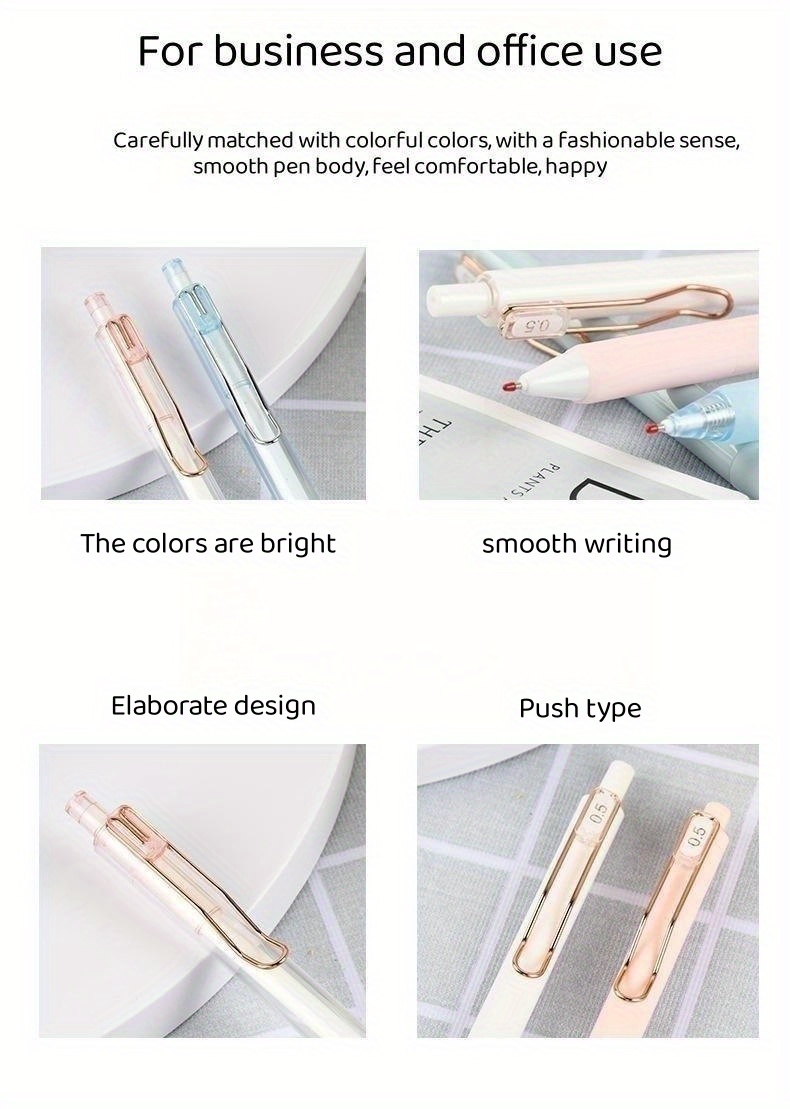 Gel Pens aesthetic Pens beige Pens writech Pens boho Pens - Temu