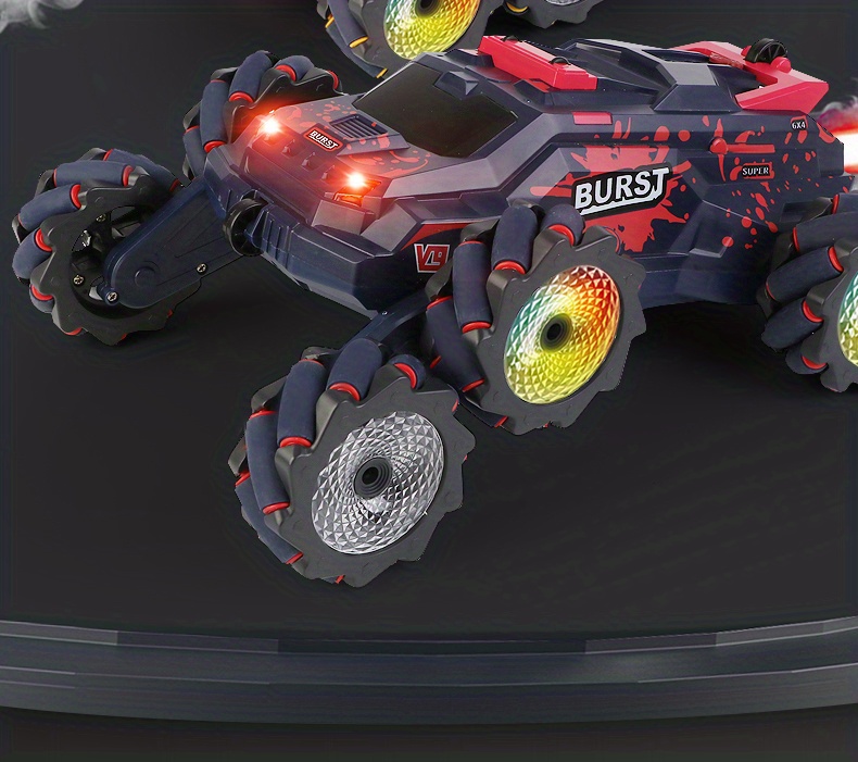 cj03 pro six wheeled water jet stunt multi function remote control vehicle variable modeling 360 drift spray cooling lighting rc car details 1