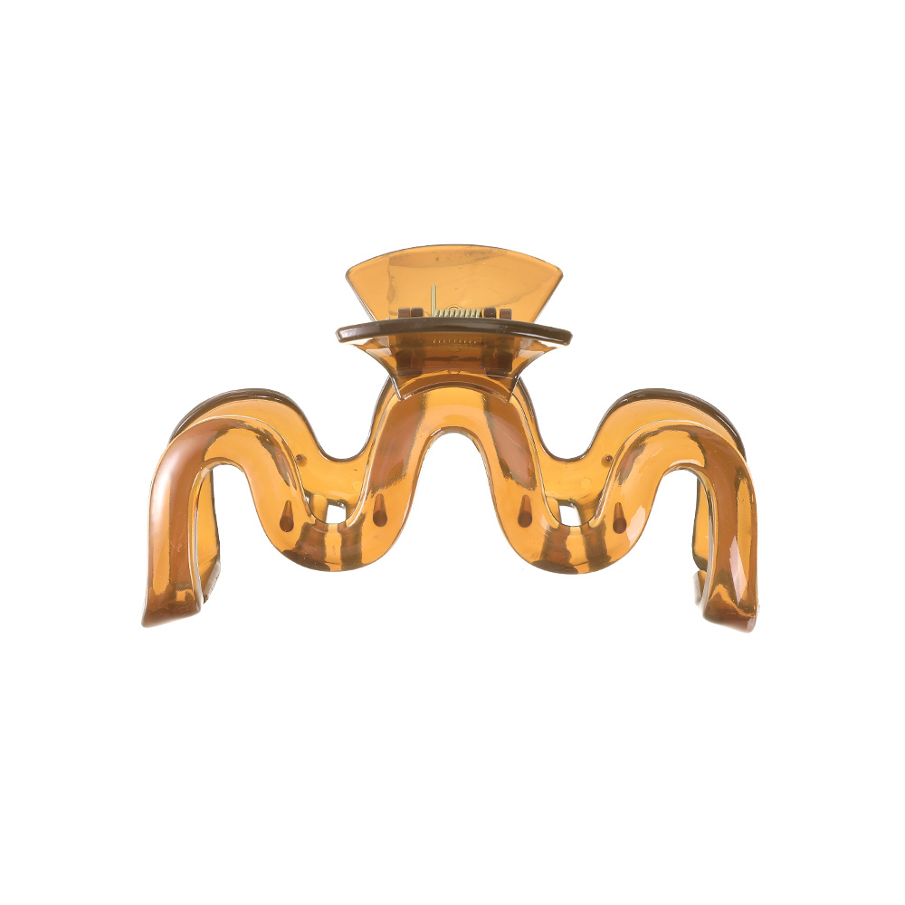 Image of Big Summer Wave Extra Large Jelly Color M Hair Grabber Simple And Advanced Twist Hair Shark Clip Letter Hair Grabber Headwear Hair Grab