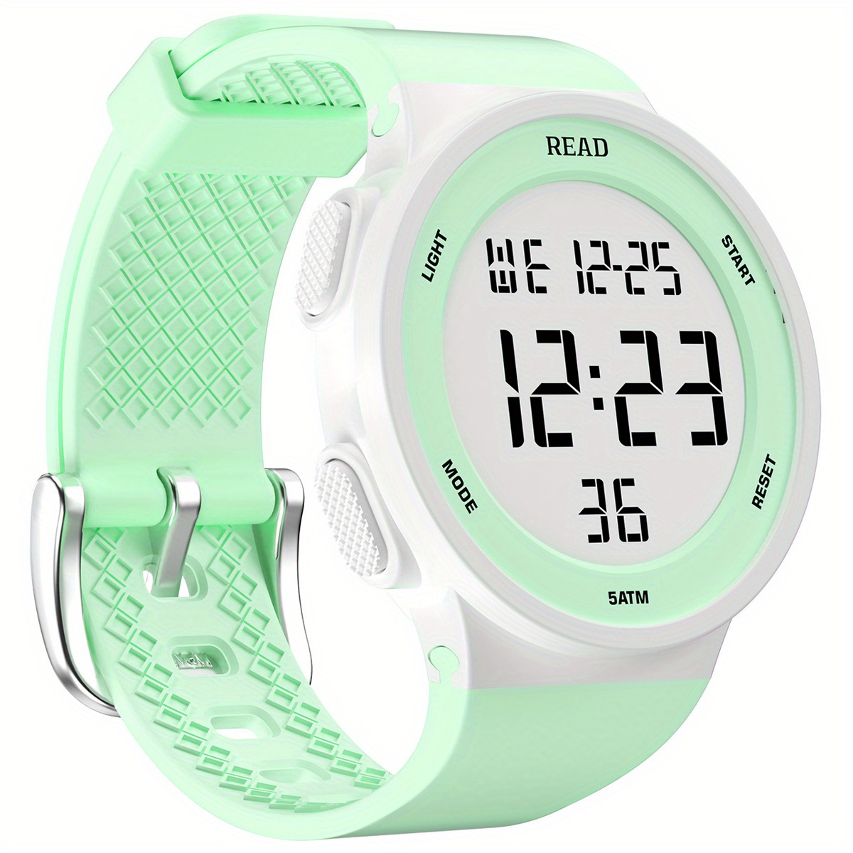 Reloj digital Mujer Reloj Lady Watch niños Reloj Luz LED Ver 5 ATM