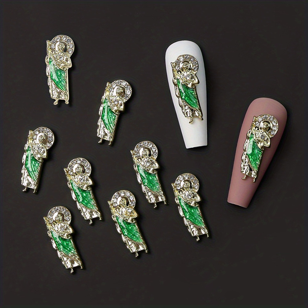 San Judas Nail Art Charm With Rhinestones san Judas Tadeo 3d - Temu  Australia