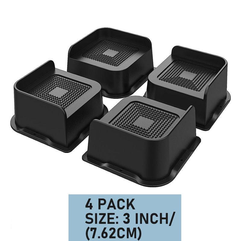 Elevadores De Cama Resistentes De 3 Pulgadas 4 Packs