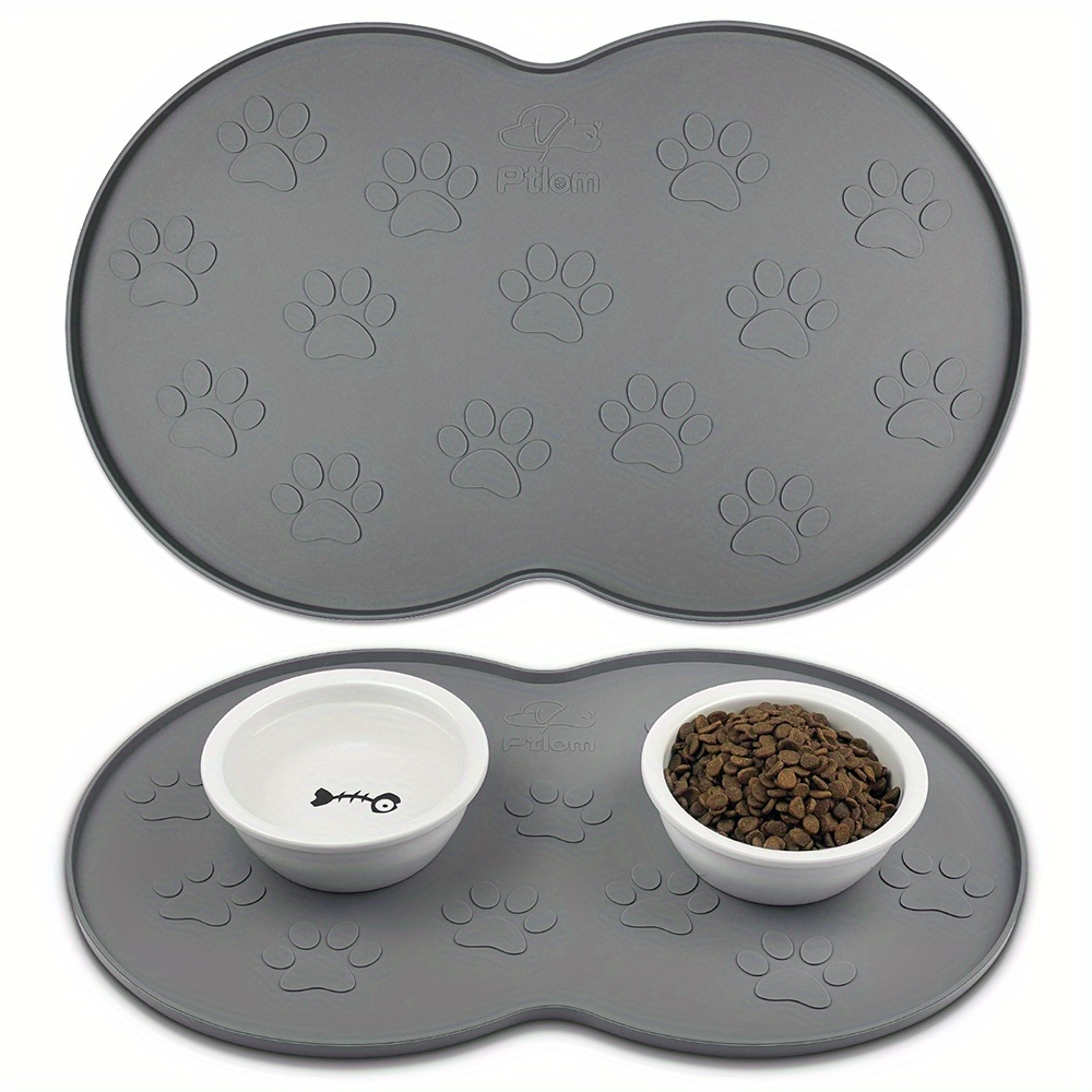 Dog Feeding Pad Pet Bowl Mat Easy To Clean Washable - Temu