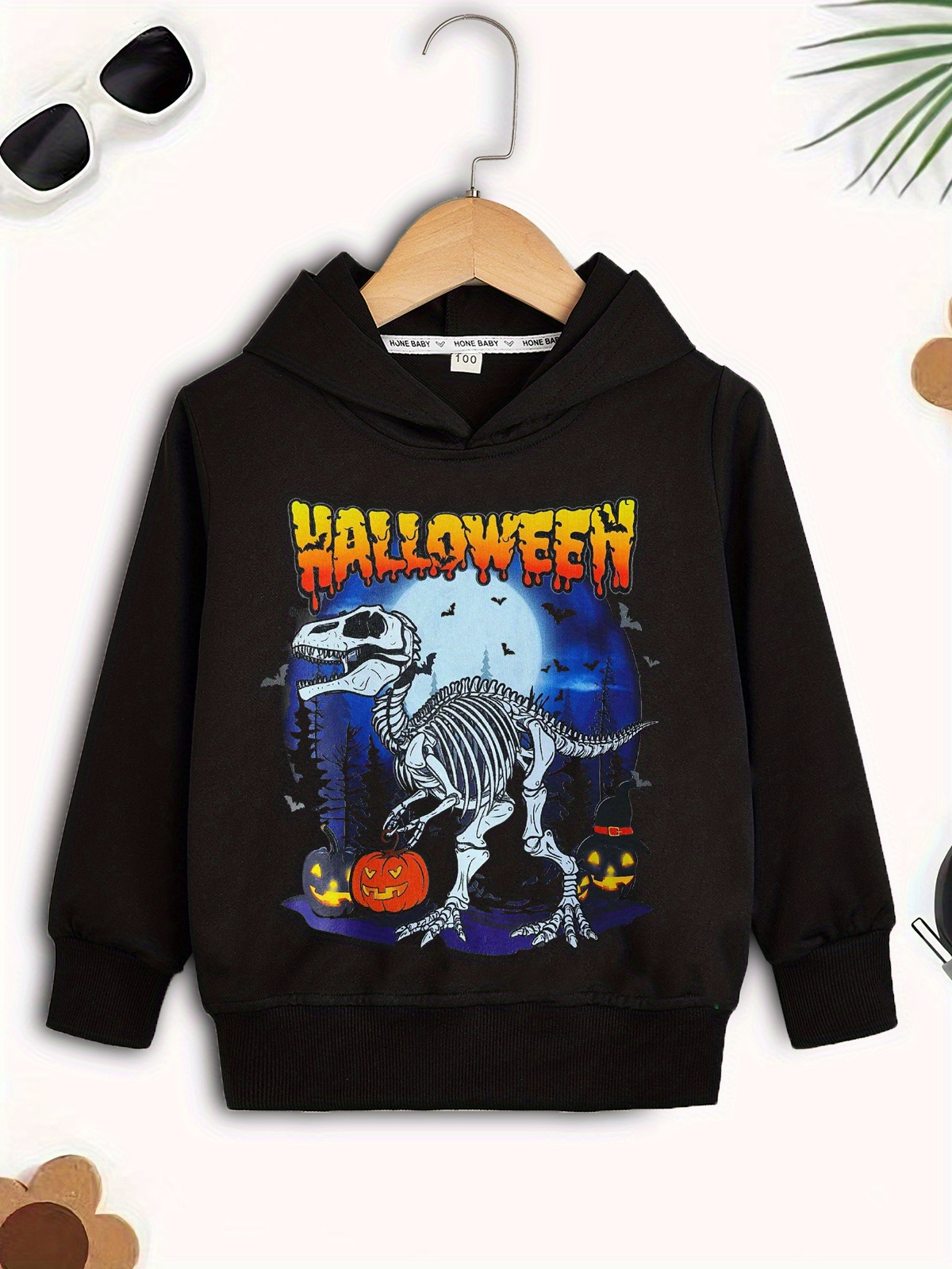 Toddler Boy Dinosaur Clothes Set - 3D Print Hooded Sweatshirt & Pants Outfit For Fall Winter