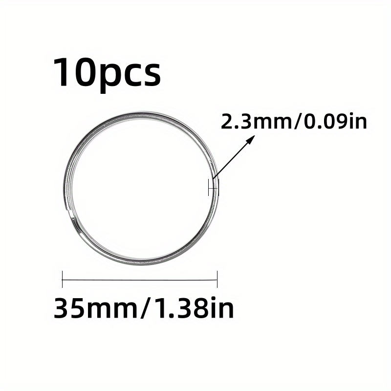 Iron Open Double Jump Rings With Different Sizes For Diy Key - Temu  Australia