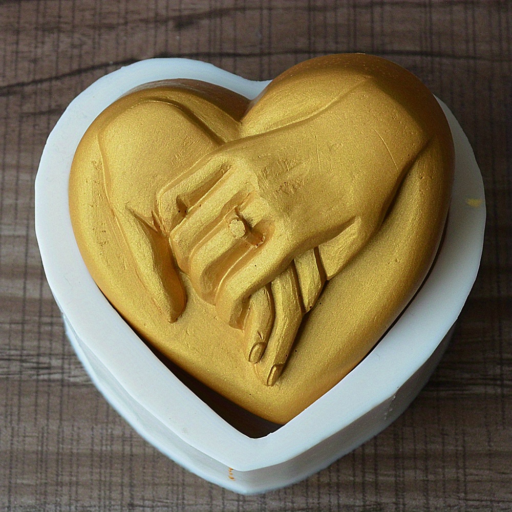 3d Heart Shaped Silicone Gummy Mold, Cake Decoration Tool, Resin