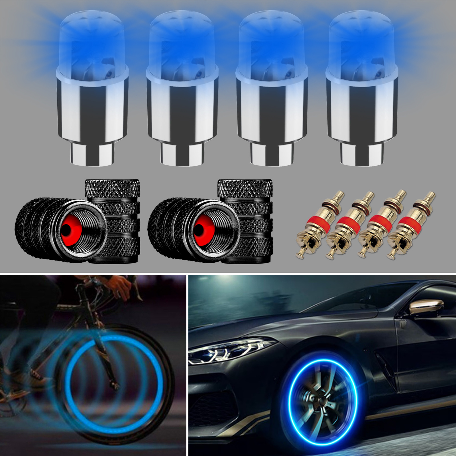 4 Pieces Car Tyre Valve Cap, Car Valve