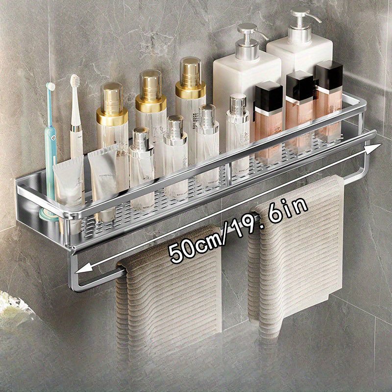 Aluminum Bathroom Shelf Organizer 30-40cm Wall Mounted Storage