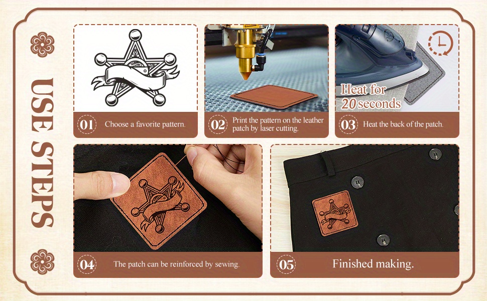 SETTINGS FOR ENGRAVING ON LEATHERETTE PATCHES #laserengraving