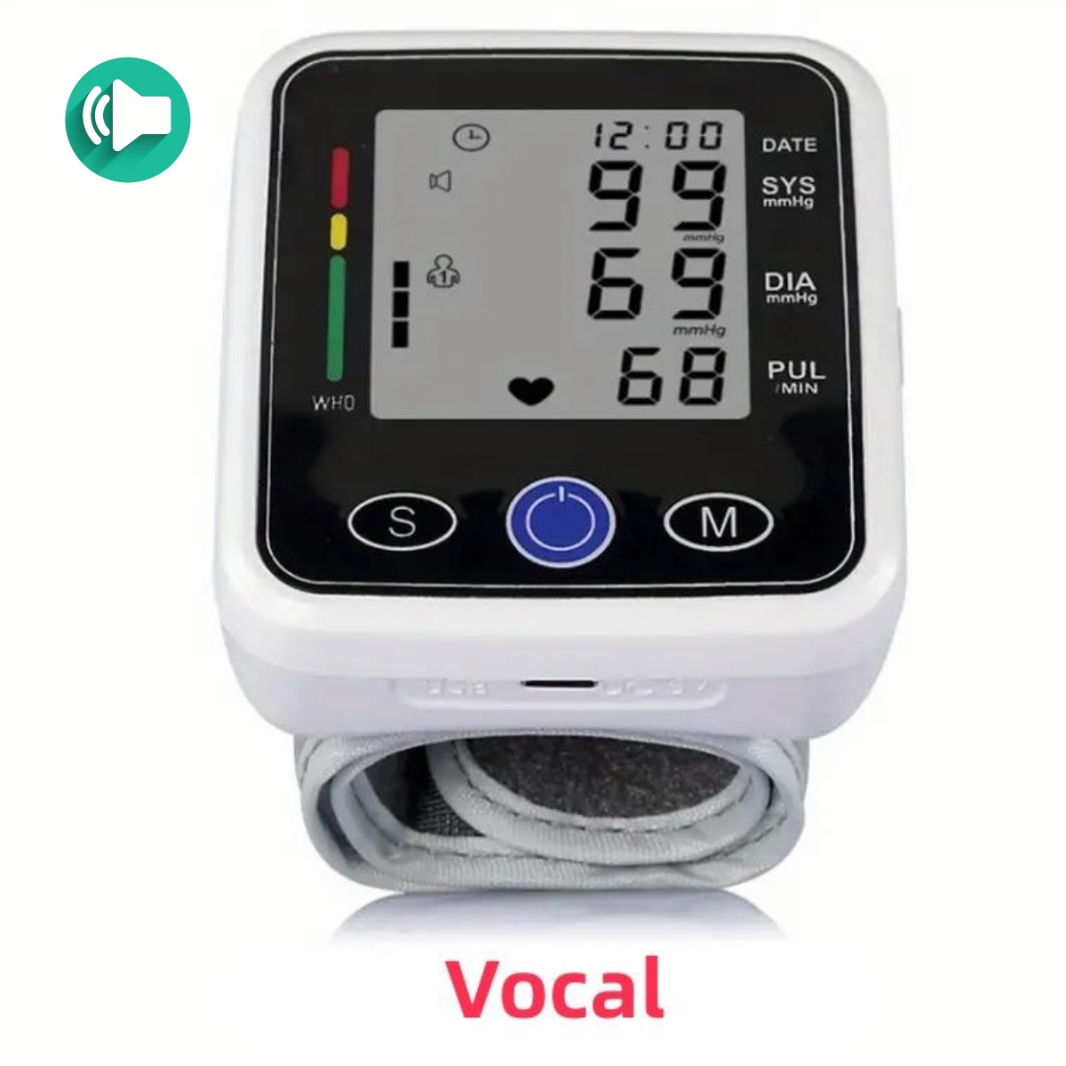 Intelligent Digital Wrist Blood Pressure Monitor With - Temu