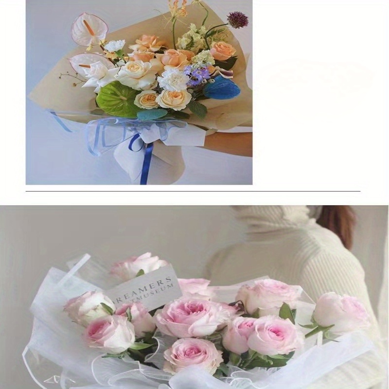 Flower Wrapping Paper Flower Shop Material Wholesale Color - Temu