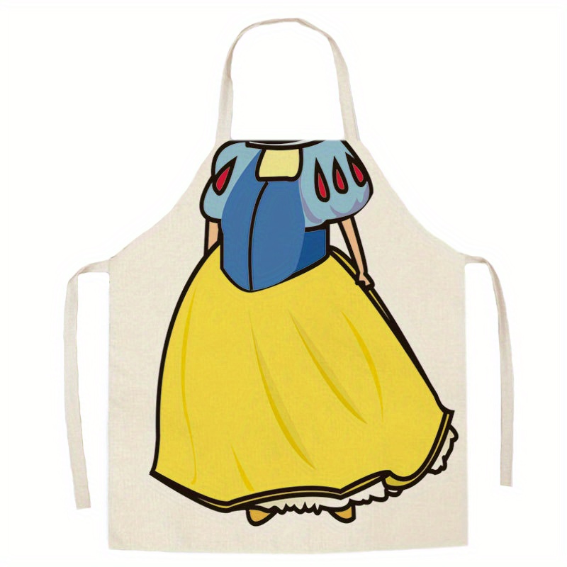 Linen Table Runner Cartoon Apron Kitchen Apron Funny - Temu