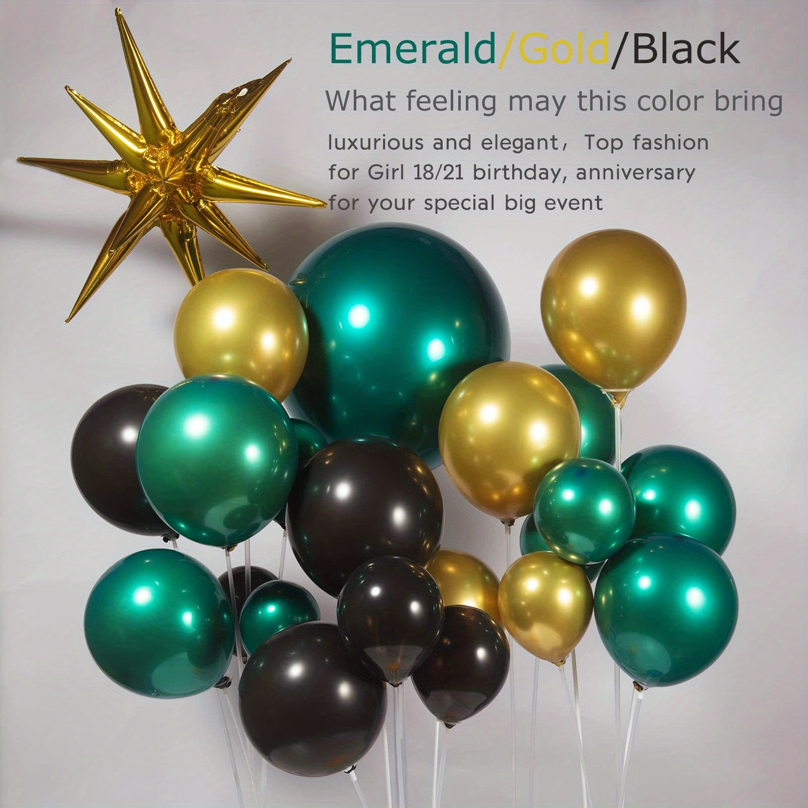 Teal Emerald Green Balloon Garland Arch Kit Double Filled Temu