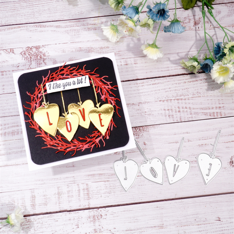 Metall-Stanzformen Set 8,4x6,8cm - Kreative Schablonen Für Karten & Basteln