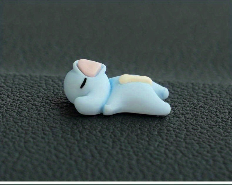 Mini Cute Anime Car Center Console Ornaments Sleeping Bunny - Temu