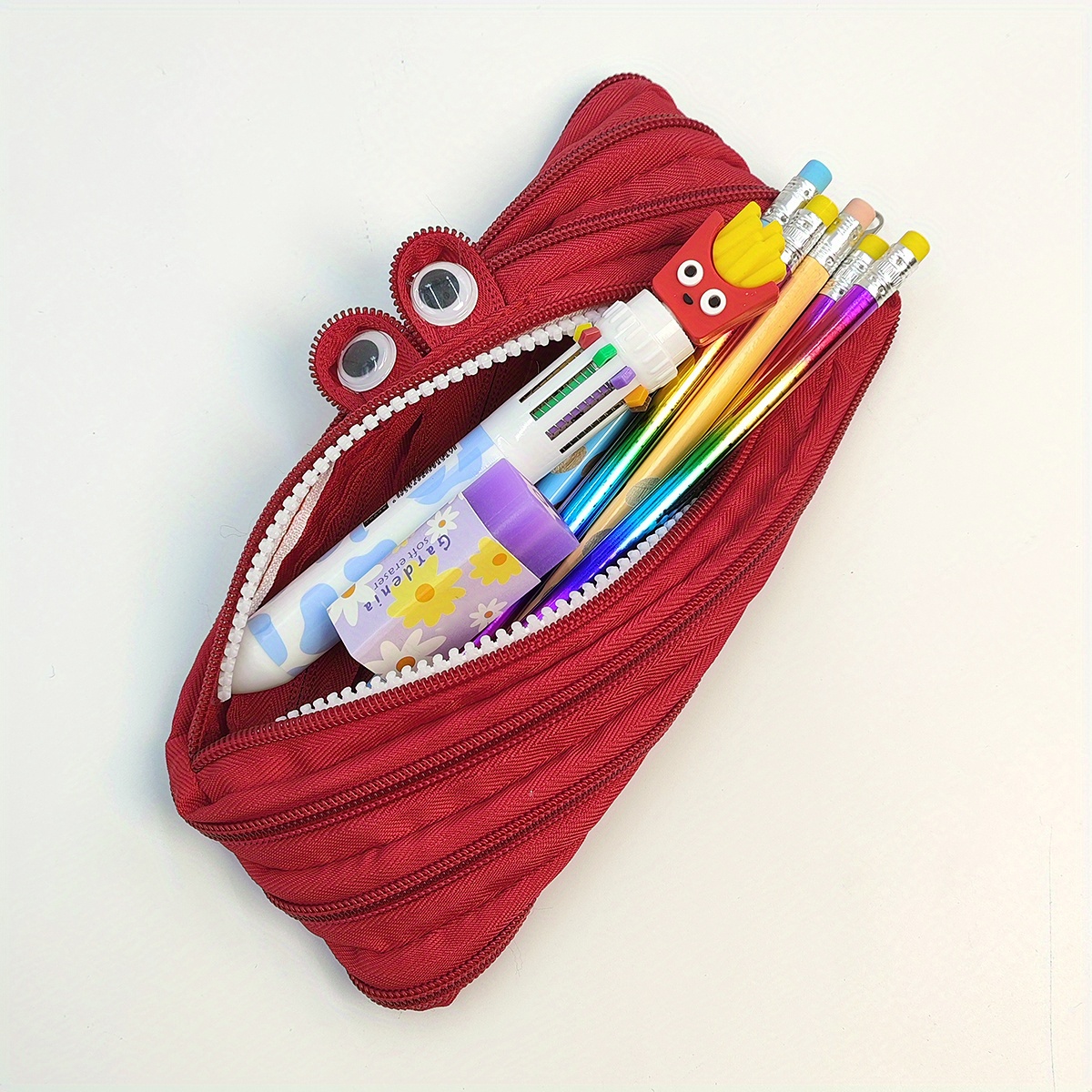 Cute Caterpillar Monster One Zipper Pencil Case Student - Temu