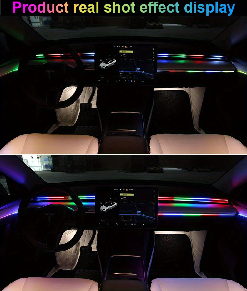 Acheter Streamer polychrome lumières d'ambiance de voiture