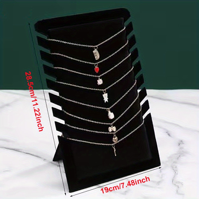 1pc Plain Jewelry Storage Rack, Black Bracelet Organizer Rack For Home