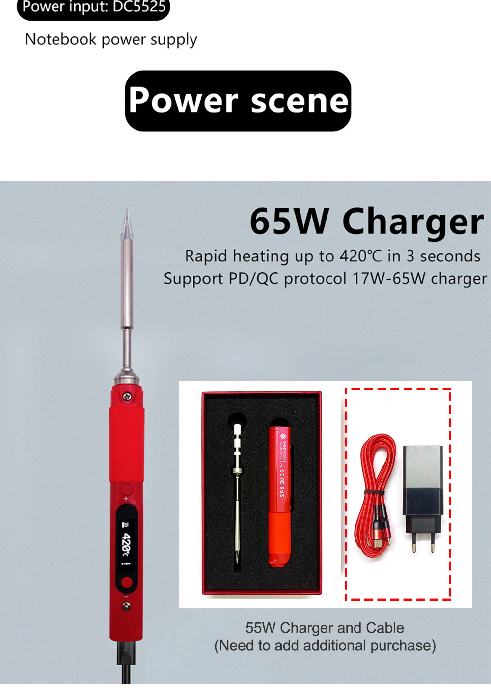 Pine64 V1 Pinecil Open Source Smart Soldering Iron Type c Temu Australia