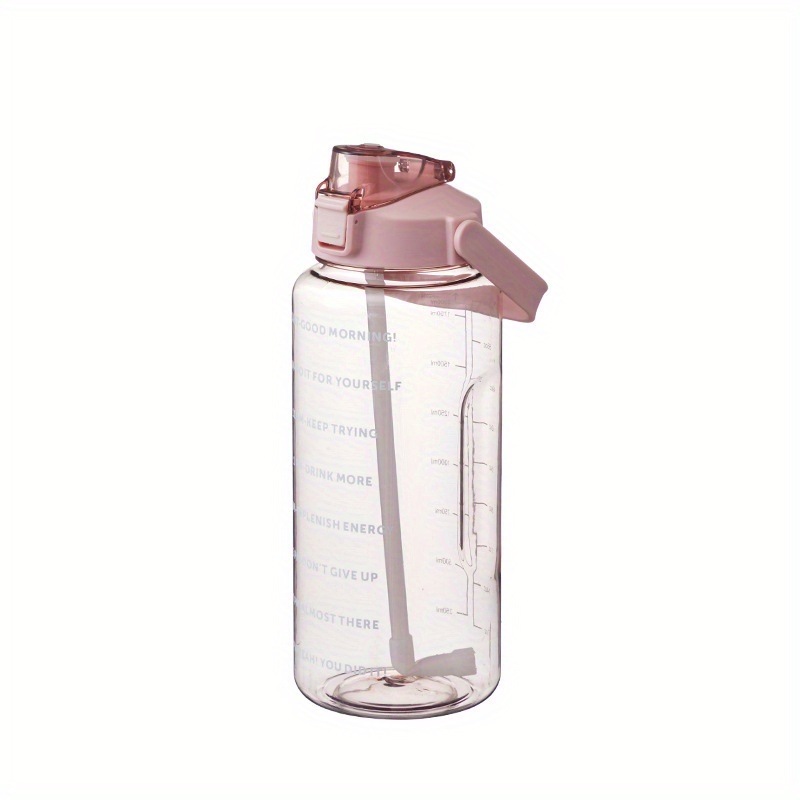  Botellas de agua, botella de agua transparente de 1 litro con  marcas de tiempo de pajilla, degradado de mármol azul grande, para  deportes, gimnasio, botella de agua para adultos, trabajo estudiantil
