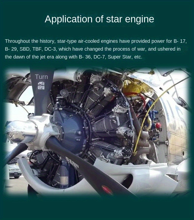 Build 5 Cylinder Aircraft Engine Model An Educational Fun Temu New