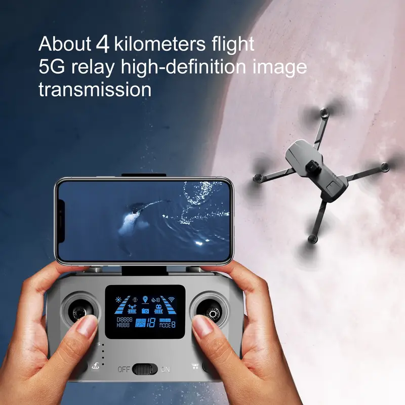 s155 three axis gimbal brushless gps loadable rc drone with 2 7k dual camera 1 battery 360 laser obstacle avoidance esc stable anti shake gimbal 5g wifi fpv professional aerial photography details 12