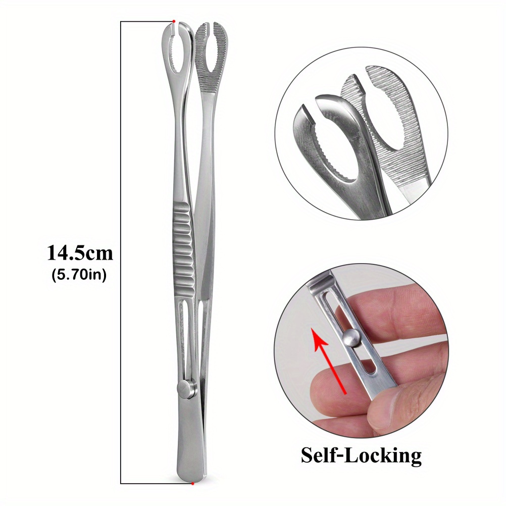 Body Piercing Tool Needle Pipe Clamp Forceps Plier Lip Belly - Temu