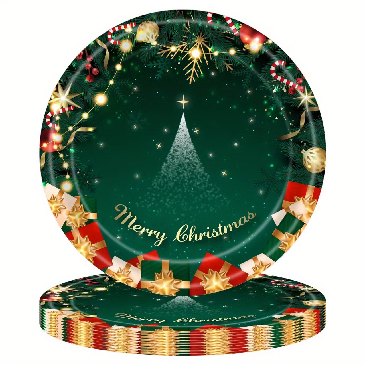 Paper Plates Paper Cups Christmas Decorations - Temu