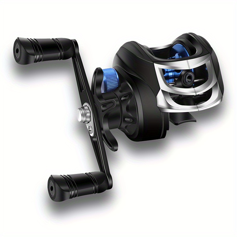 Estink Baitcasting Reels, 18+1bb Metal Baitcaster Reels Long Distance Casting Dual Brakes 7.2:1 Gear Ratio For Saltwater And Freshwater Right Hand