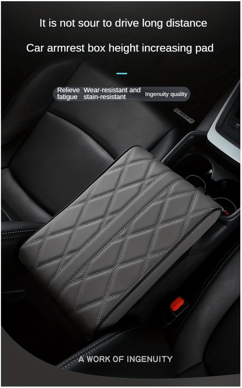 Car Armrest Box Pad Memory Cotton Heightening Pad Universal - Temu Germany