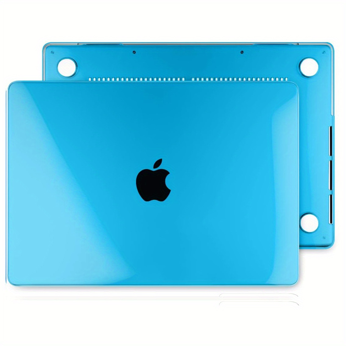 For MacBook Pro 16 inch (2021) Hard PC + TPU Laptop Case Anti-scratch  Full-Protection Notebook Cover with Supporting Feet - Baby Blue-TVC-Mall.com