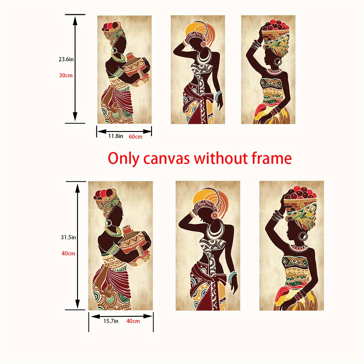 3 Pezzi Dipinti Tela Donne Africane Nere Dorate, Poster Etnici E Stampe  Darte Pareti, Poster Vintage Decorazione Soggiorno, Decorazione Casa Camera  Letto, Senza Cornice - Casa E Cucina - Temu Italy