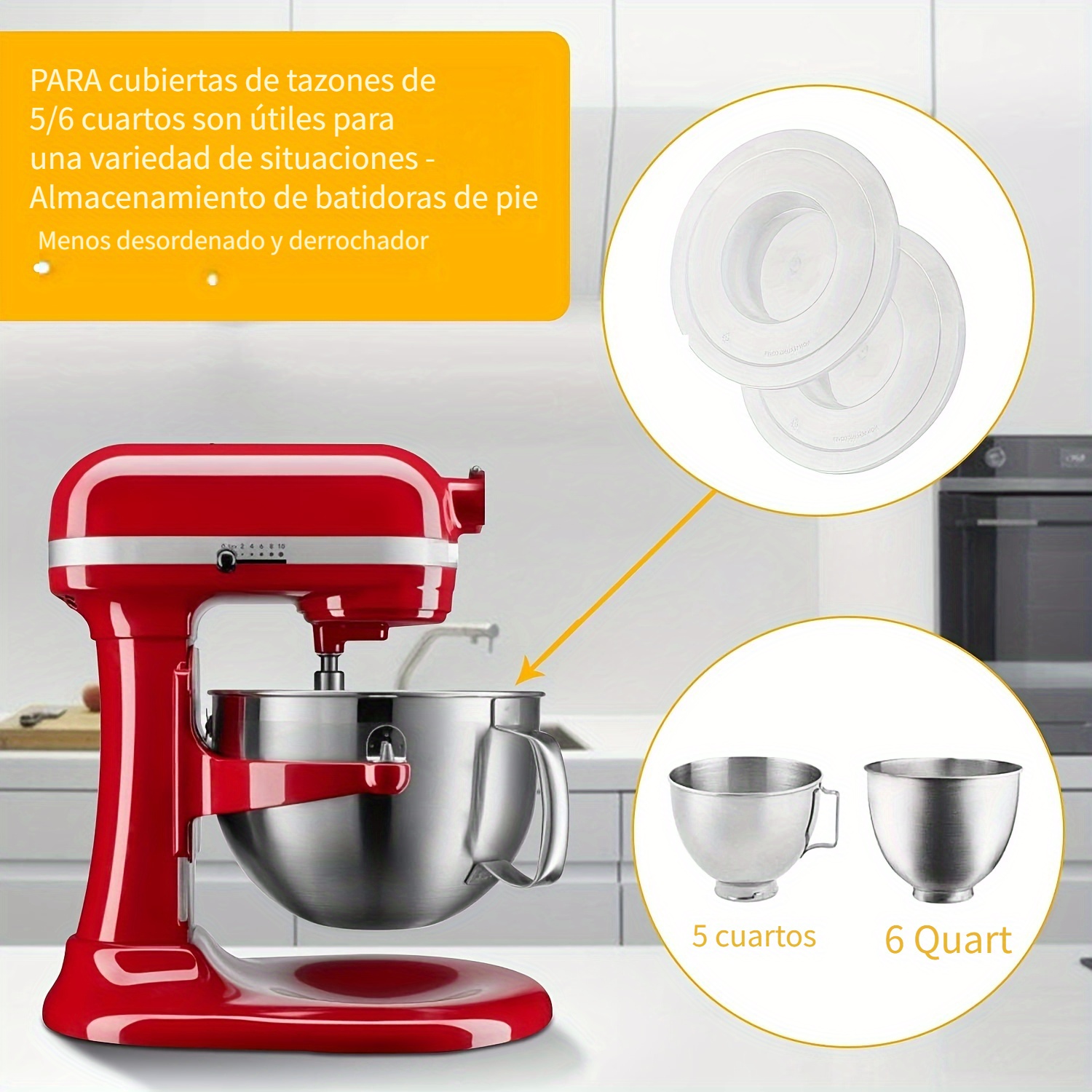 1pc, Cubierta A Prueba De Polvo Para Batidora De Pie KitchenAid