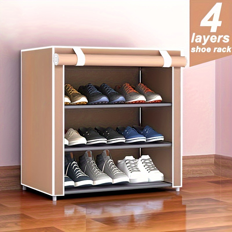 Simple Dustproof Shoe Cabinet At Home Easy To Install Shoe - Temu