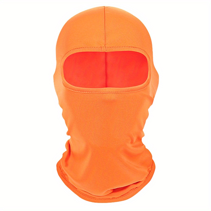Stay Protected In Style: Solid Full Face Mask Balaclava Men - Temu