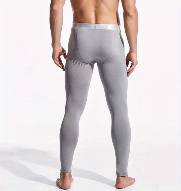 Hommes Thermique Pantalon Legging Chaud Hiver Renflement Pochette