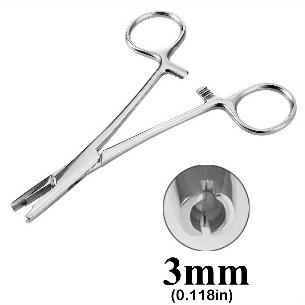 8pcs Piercing Kits Tools, Piercing Pliers Tools Precision Stainless Steel  Piercing Pliers Set Ear Nose Lip Navel Tongue Septum Forcep Clamp Piercing